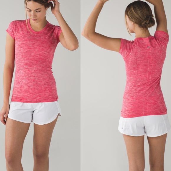 lululemon athletica Tops - Lululemon Swiftly Tech Pink Short Sleeve T-Shirt 6